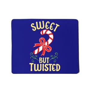 Sweet But Twisted Cute Christmas Candy Cane Holiday Graphic Funny Gift Mousepad