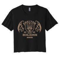Shelton Benjamin The Gold Standard Est 2002 Women's Crop Top Tee