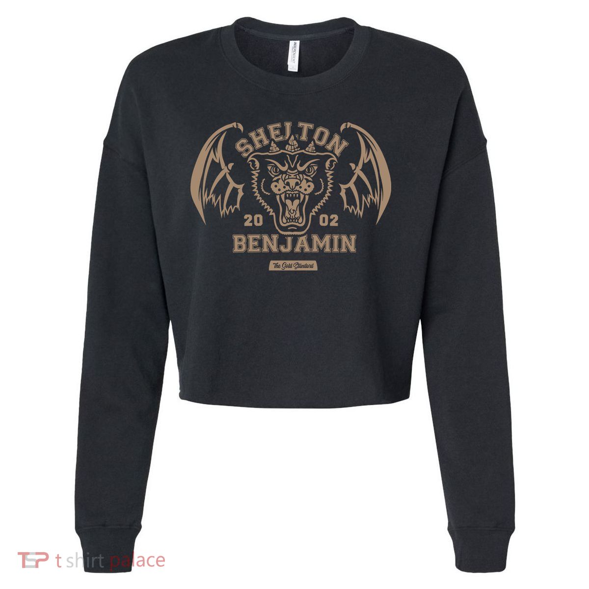 Shelton Benjamin The Gold Standard Est 2002 Cropped Pullover Crew