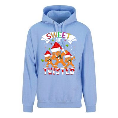 Sweet But Twisted Candy Cane Funny Dabbing Gingerbread Gift Unisex Surf Hoodie