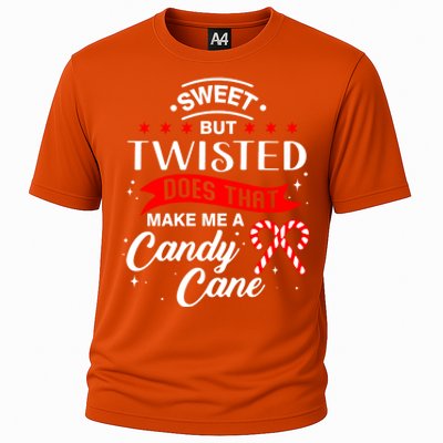 Sweet But Twisted Does That Make Me A Candy Cane Gift Cooling Performance Crew T-Shirt