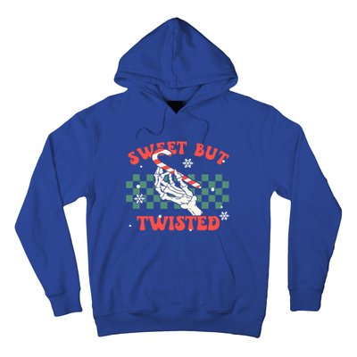 Sweet But Twisted Skeleton Hand Groovy Retro Christmas Xmas Gift Hoodie