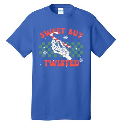 Sweet But Twisted Skeleton Hand Groovy Retro Christmas Xmas Gift Tall T-Shirt