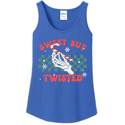 Sweet But Twisted Skeleton Hand Groovy Retro Christmas Xmas Gift Ladies Essential Tank