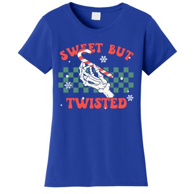 Sweet But Twisted Skeleton Hand Groovy Retro Christmas Xmas Gift Women's T-Shirt