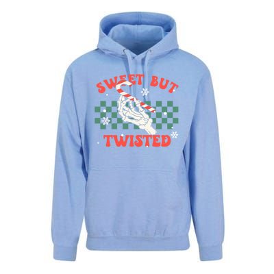 Sweet But Twisted Skeleton Hand Groovy Retro Christmas Xmas Gift Unisex Surf Hoodie