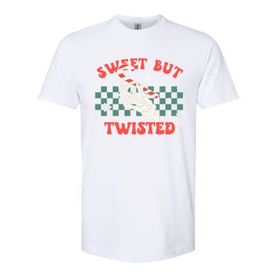 Sweet But Twisted Skeleton Hand Groovy Retro Christmas Xmas Gift Softstyle CVC T-Shirt