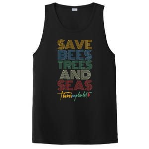 Save Bees Trees Seas Climate Change Earth Day PosiCharge Competitor Tank