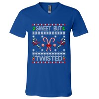 Sweet But Twisted Ugly Christmas Candy Cane Gift V-Neck T-Shirt