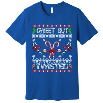 Sweet But Twisted Ugly Christmas Candy Cane Gift Premium T-Shirt