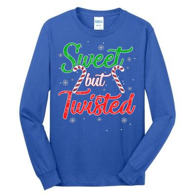 Sweet But Twisted Funny Candy Cane Christmas Meaningful Gift Tall Long Sleeve T-Shirt