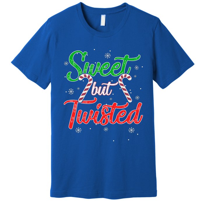 Sweet But Twisted Funny Candy Cane Christmas Meaningful Gift Premium T-Shirt