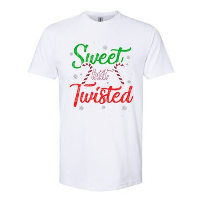 Sweet But Twisted Funny Candy Cane Christmas Meaningful Gift Softstyle CVC T-Shirt