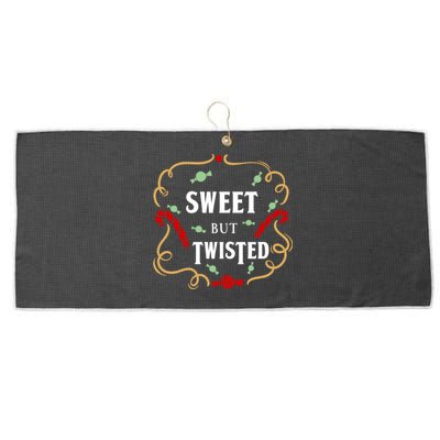 Sweet But Twisted Candy Cane Great Gift Large Microfiber Waffle Golf Towel