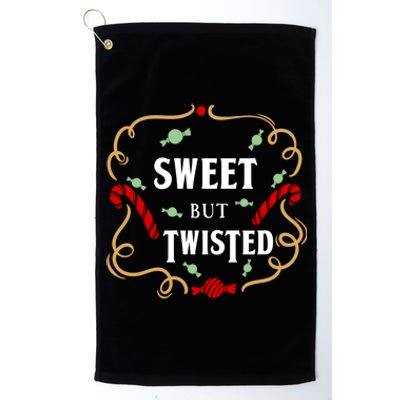 Sweet But Twisted Candy Cane Great Gift Platinum Collection Golf Towel