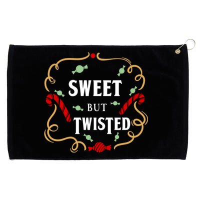 Sweet But Twisted Candy Cane Great Gift Grommeted Golf Towel