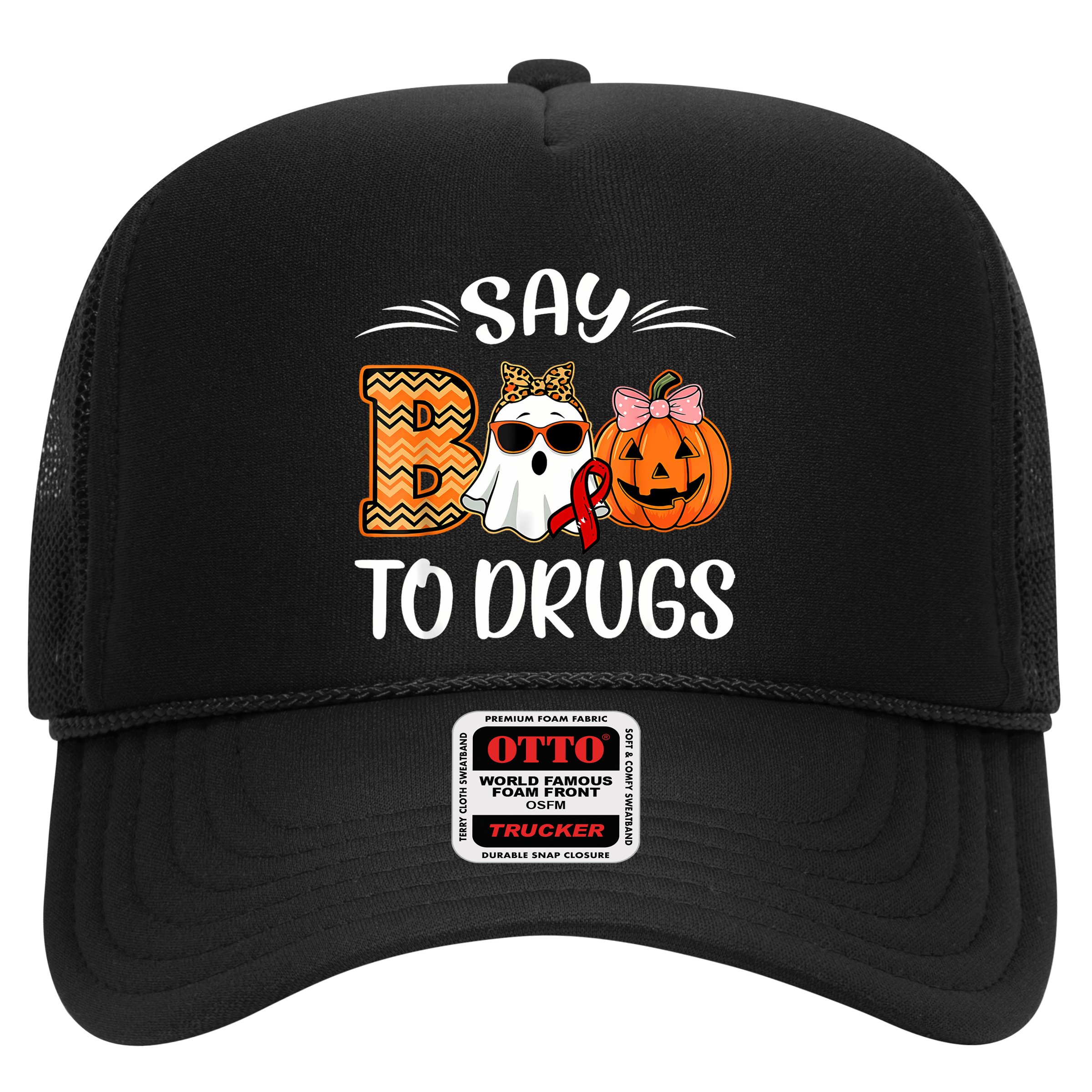Say Boo To Drugs Red Ribbon Week Awareness Funny Halloween Hat