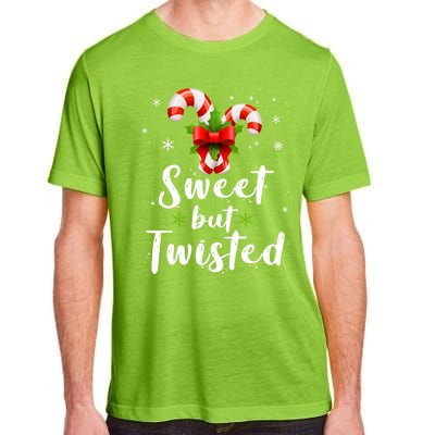 Sweet But Twisted Funny Candy Cane Christmas Gift Adult ChromaSoft Performance T-Shirt