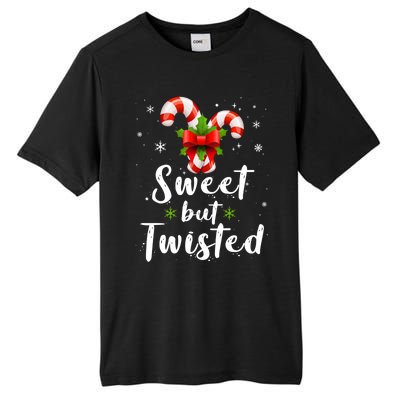 Sweet But Twisted Funny Candy Cane Christmas Gift Tall Fusion ChromaSoft Performance T-Shirt