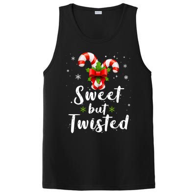 Sweet But Twisted Funny Candy Cane Christmas Gift PosiCharge Competitor Tank