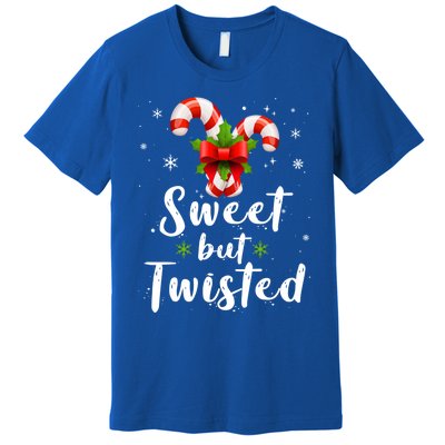 Sweet But Twisted Funny Candy Cane Christmas Gift Premium T-Shirt