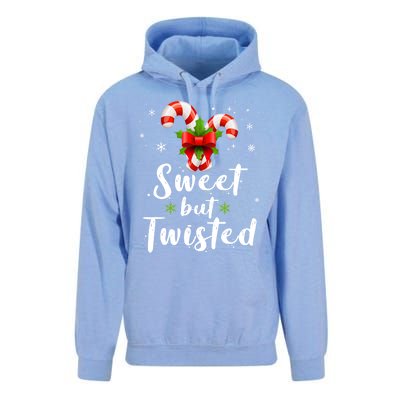 Sweet But Twisted Funny Candy Cane Christmas Gift Unisex Surf Hoodie