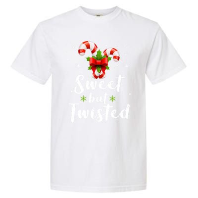 Sweet But Twisted Funny Candy Cane Christmas Gift Garment-Dyed Heavyweight T-Shirt