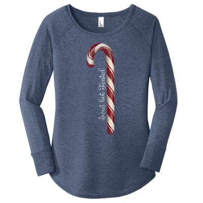 Sweet But Twisted Candy Cane Gift Women's Perfect Tri Tunic Long Sleeve Shirt