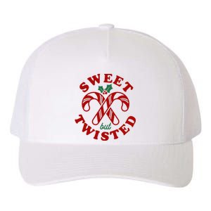 Sweet But Twisted Candy Canes Christmas Holiday Yupoong Adult 5-Panel Trucker Hat