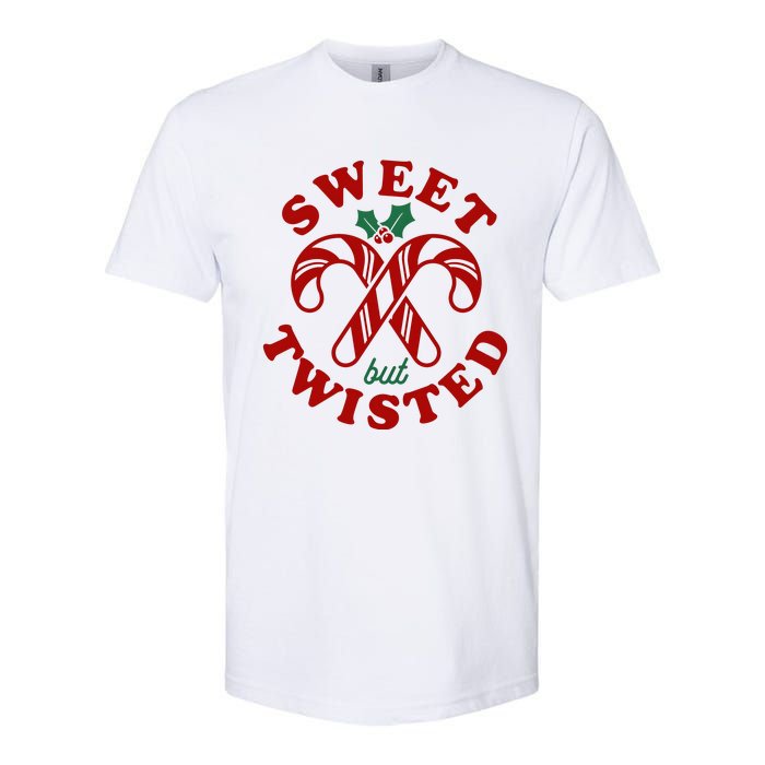 Sweet But Twisted Candy Canes Christmas Holiday Softstyle CVC T-Shirt