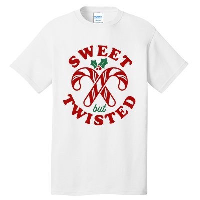 Sweet But Twisted Candy Canes Christmas Holiday Tall T-Shirt