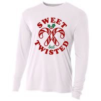 Sweet But Twisted Candy Canes Christmas Holiday Cooling Performance Long Sleeve Crew