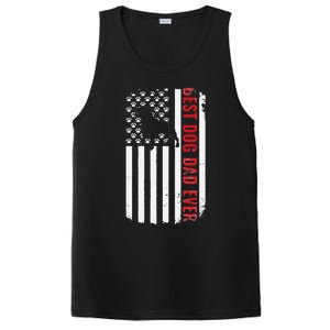 Staffordshire Bull Terrier Best Dog Dad Ever American Flag PosiCharge Competitor Tank