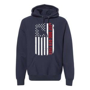 Staffordshire Bull Terrier Best Dog Dad Ever American Flag Premium Hoodie