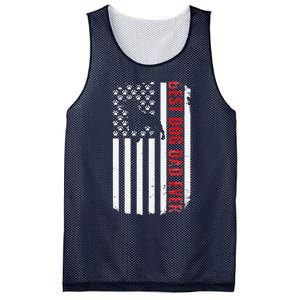 Staffordshire Bull Terrier Best Dog Dad Ever American Flag Mesh Reversible Basketball Jersey Tank