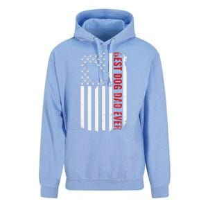 Staffordshire Bull Terrier Best Dog Dad Ever American Flag Unisex Surf Hoodie