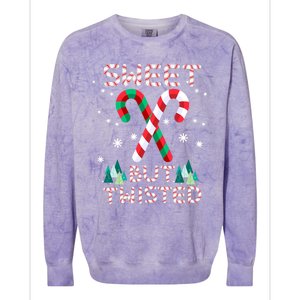 Sweet But Twisted Candy Cane Sweets Candy Christmas Great Gift Colorblast Crewneck Sweatshirt