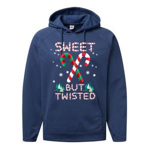 Sweet But Twisted Candy Cane Sweets Candy Christmas Great Gift Performance Fleece Hoodie