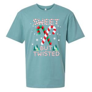 Sweet But Twisted Candy Cane Sweets Candy Christmas Great Gift Sueded Cloud Jersey T-Shirt