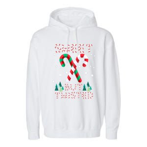 Sweet But Twisted Candy Cane Sweets Candy Christmas Great Gift Garment-Dyed Fleece Hoodie