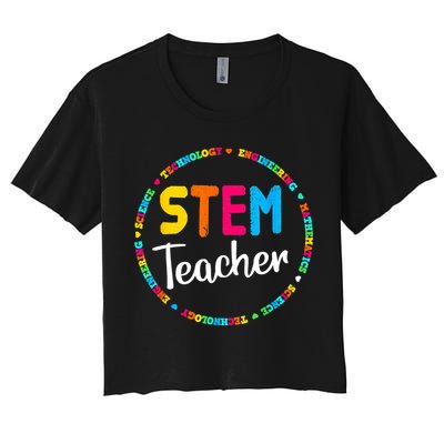 STEAM Back To School Funny STEM Teacher Crop Top