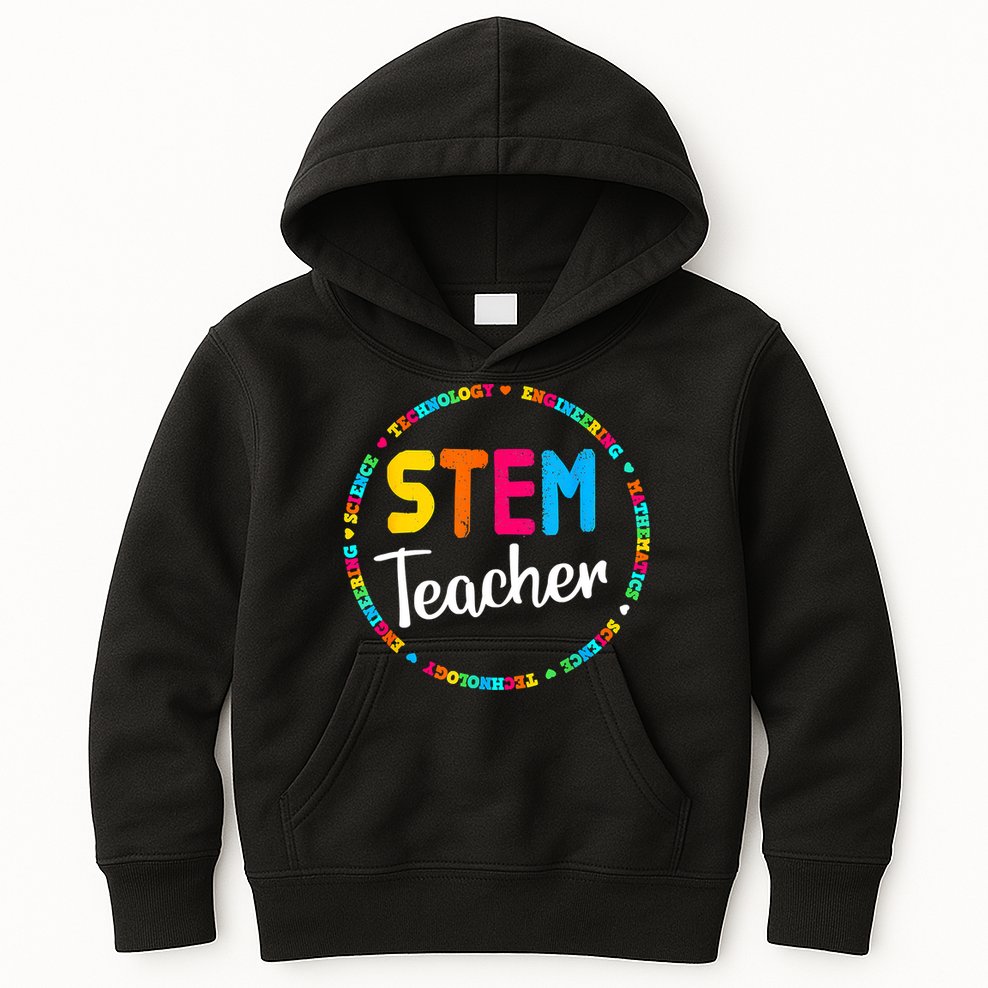STEAM Back To School Funny STEM Teacher Kids Hoodie