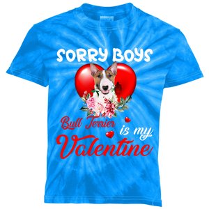 Sorry Bull Terrier Is My Valentine Cute Dog Mom Gift Kids Tie-Dye T-Shirt