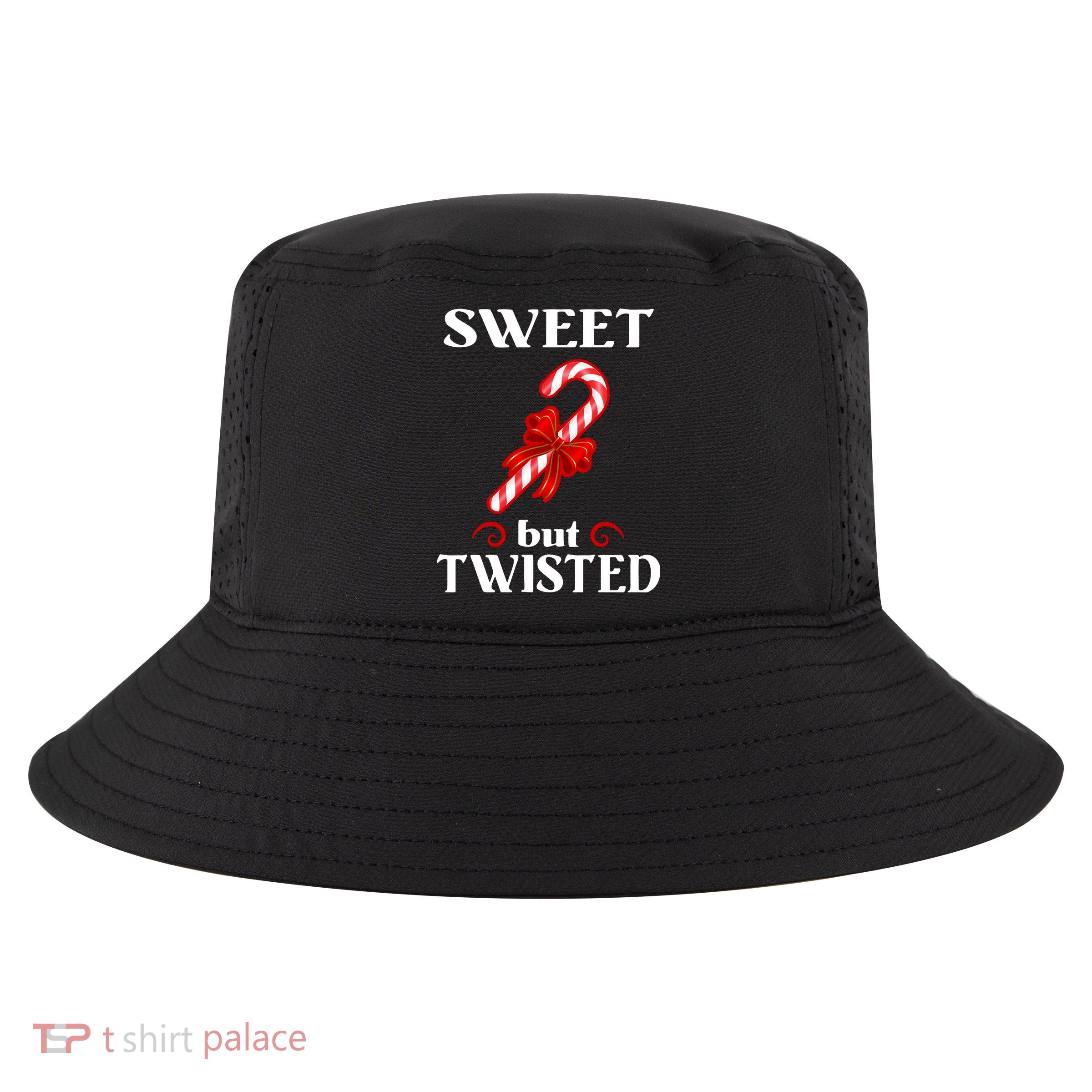 Sweet But Twisted Candy Cane Cool Comfort Performance Bucket Hat