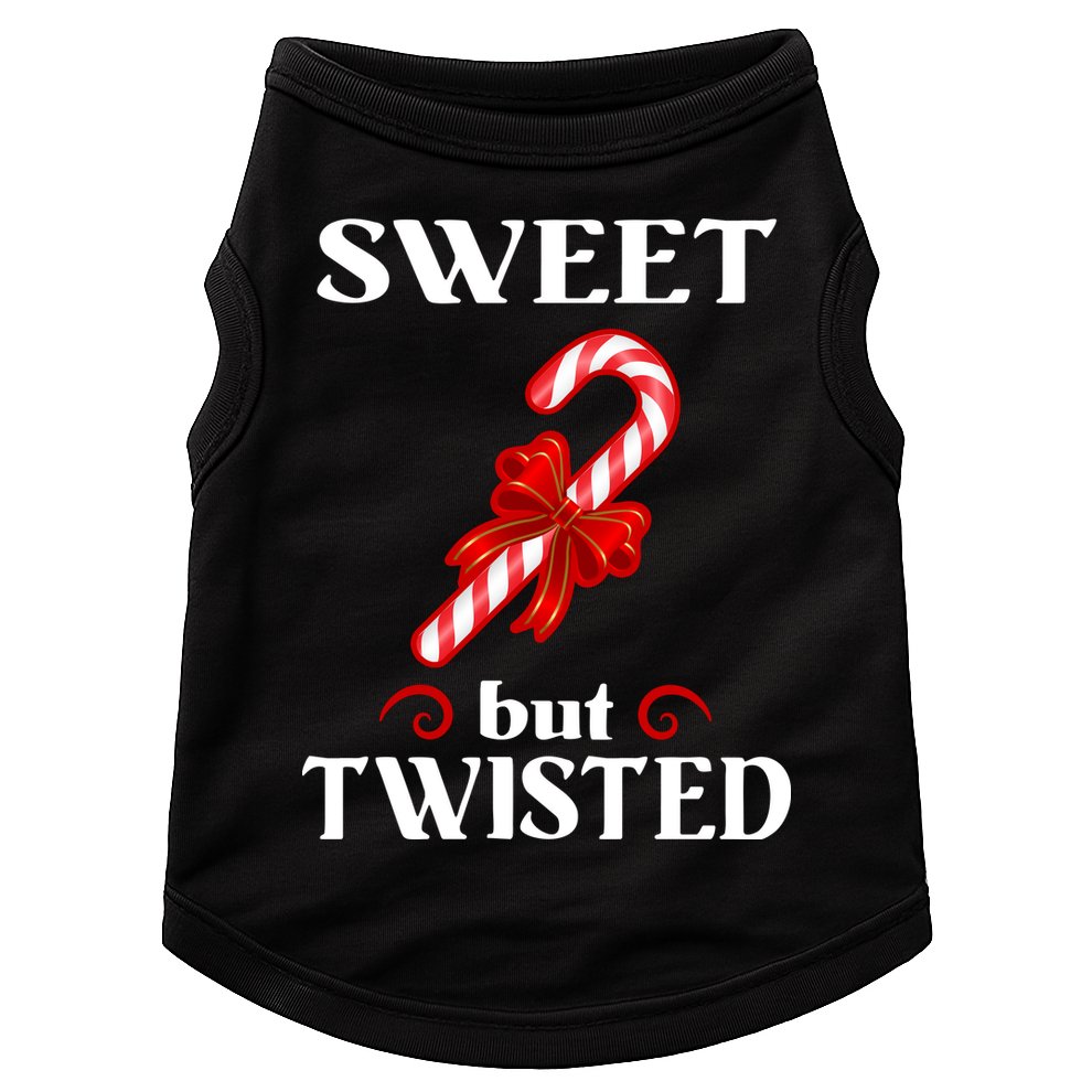 Sweet But Twisted Candy Cane Doggie Tank