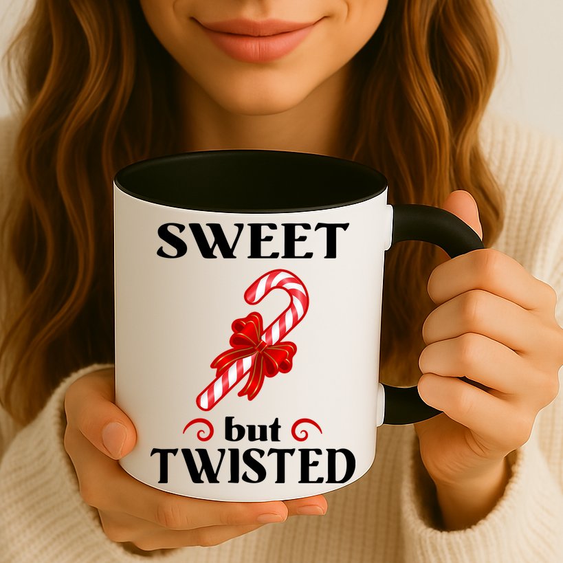 Sweet But Twisted Candy Cane Mug