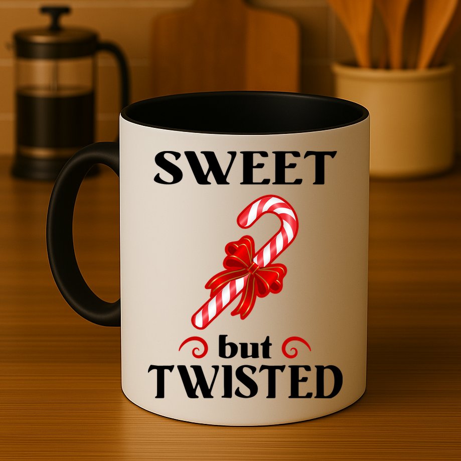 Sweet But Twisted Candy Cane Mug