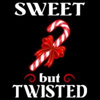 Sweet But Twisted Candy Cane Pom Pom 12in Knit Beanie