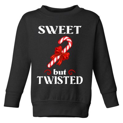 Sweet But Twisted Candy Cane Toddler Sweatshirt