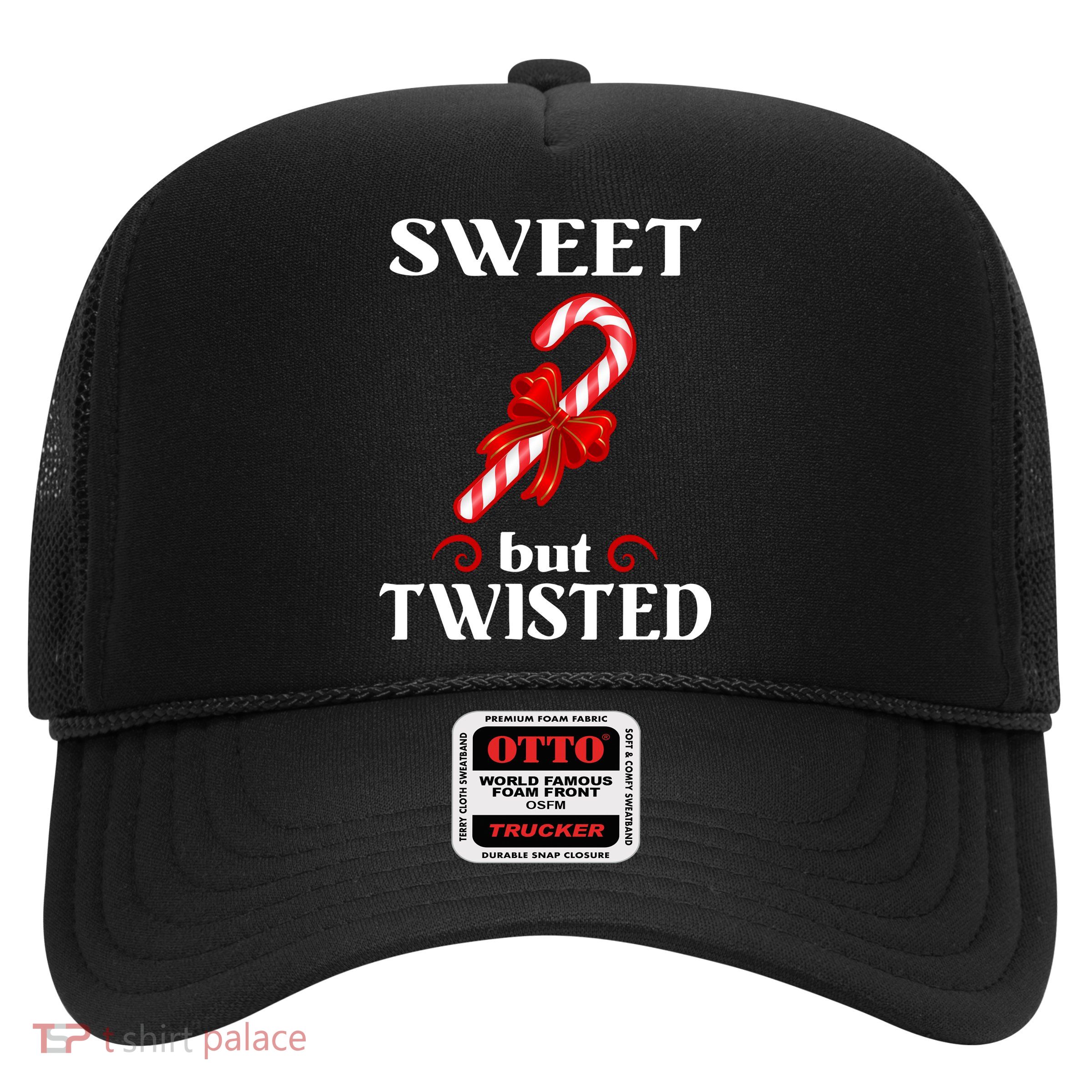 Sweet But Twisted Candy Cane Trucker Hat